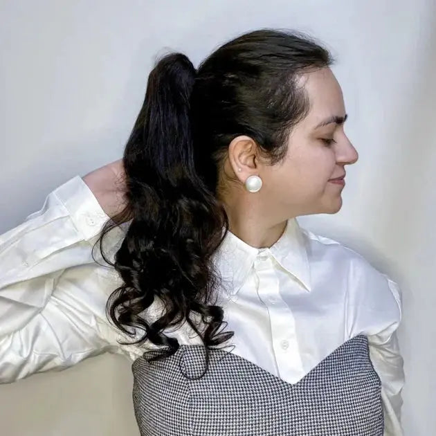 Claw Ponytail ( Straight and wavy) 100% Human Hair |Presh Beauti