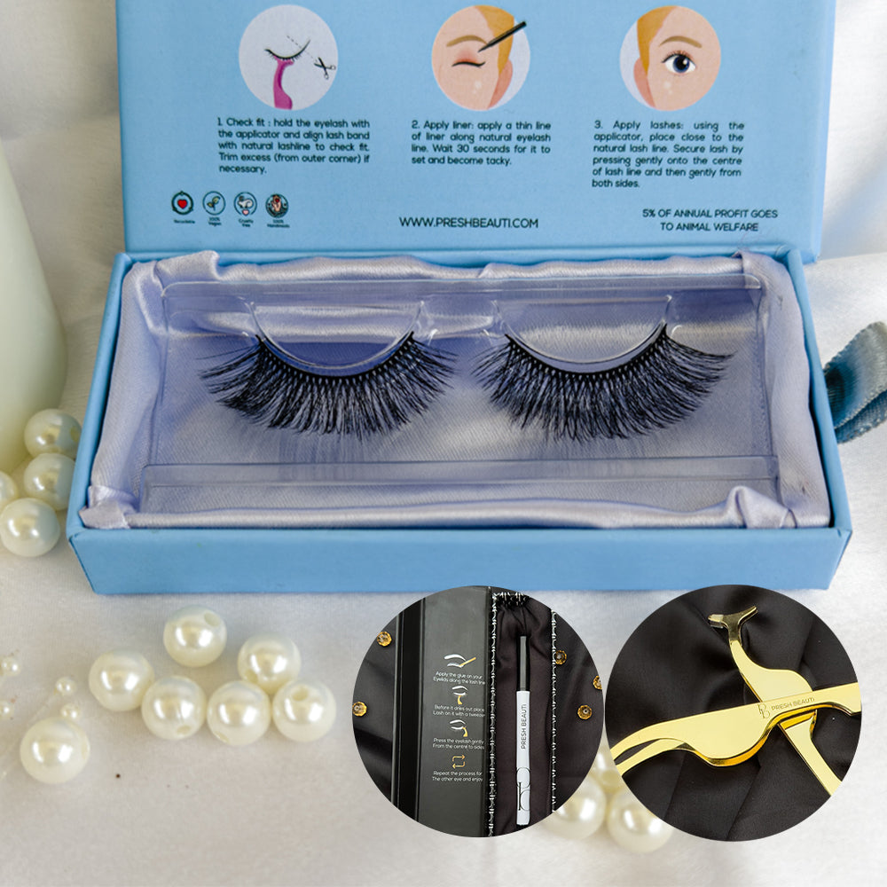 Beginner’s Lash Kit (Eyelash + Applicator + Adhesive eyeliner)